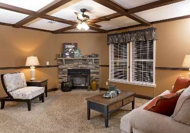 Model Mobile Home E73-35 Den View